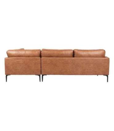 Nurgadiivan SOFIA PN 257x83/168xH82cm, pruun