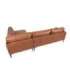 Nurgadiivan SOFIA PN 257x83/168xH82cm, pruun
