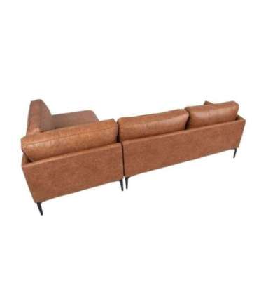 Nurgadiivan SOFIA PN 257x83/168xH82cm, pruun