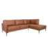 Nurgadiivan SOFIA PN 257x83/168xH82cm, pruun
