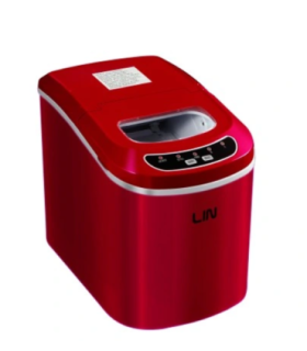 Portable ice cube maker LIN ICE PRO-R12 red