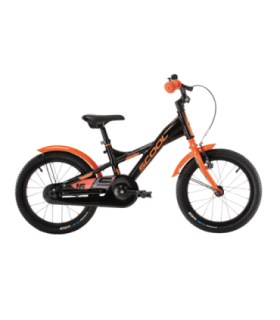 Laste jalgratas S´COOL XXlite, 16" must-oranž