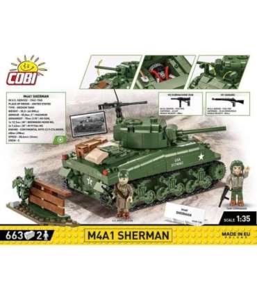 Blocks M4A1 Sherman 663 blocks