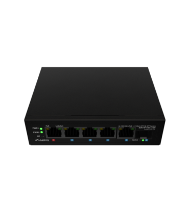 Lanberg Switch PoE 1xBT 3xAT SFP/ETH Din Unmanagment Fast Ethernet ILFE-4P-1GE-1S-90