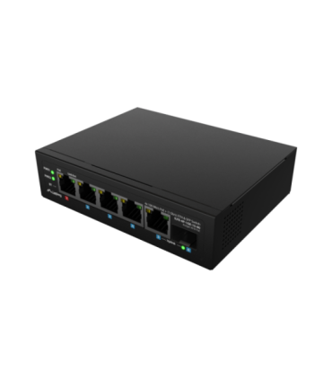 Lanberg Switch PoE 1xBT 3xAT SFP/ETH Din Unmanagment Fast Ethernet ILFE-4P-1GE-1S-90
