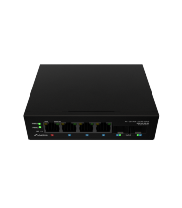 Lanberg Switch Light IndustrialPoE 1xBT 3xAT 2xSFP Din Unmanagment Gigabit Ethernet ILGE-4P-2S-90 Unmanaged