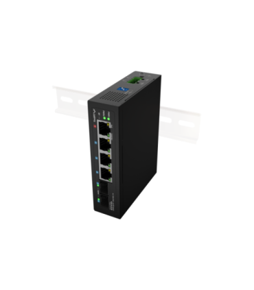 Lanberg Switch Light IndustrialPoE 1xBT 3xAT 2xSFP Din Unmanagment Gigabit Ethernet ILGE-4P-2S-90 Unmanaged