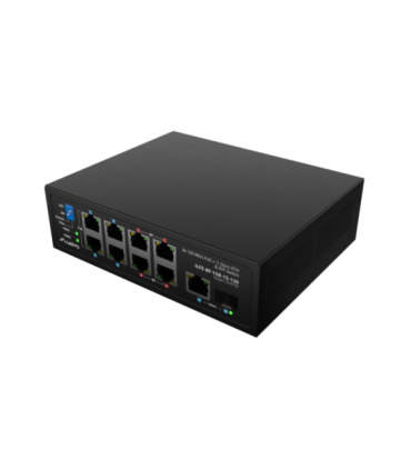 Lanberg Switch PoE 4xBT 4xAT SFP/ETH Din Unmanagment Fast Ethernet ILFE-8P-1GE-1S-120 Unmanaged Din rail, Rack