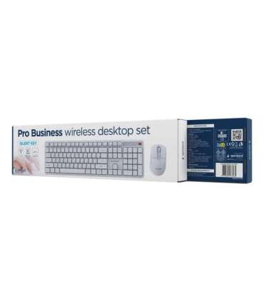 KEYBOARD +MOUSE WRL CYRILLIC/WHT KBS-WMS-01-W-CYRL GEMBIRD