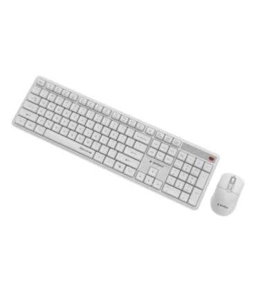KEYBOARD +MOUSE WRL ENG/WHITE KBS-WMS-01-W GEMBIRD