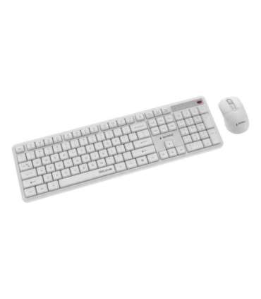 KEYBOARD +MOUSE WRL ENG/WHITE KBS-WMS-01-W GEMBIRD