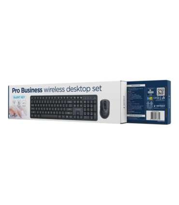KEYBOARD +MOUSE WRL ENG/BLACK KBS-WMS-01 GEMBIRD