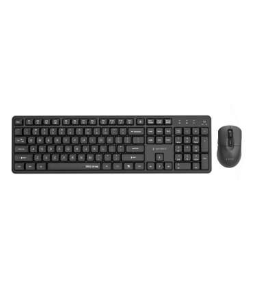 KEYBOARD +MOUSE WRL ENG/BLACK KBS-WMS-01 GEMBIRD