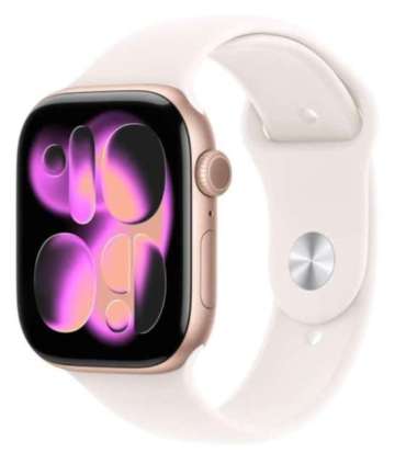 Watch Series 11 GPS 42mm Rose Gold Aluminium Case with Light Blush Sport Band - S/M