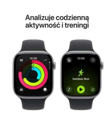 Watch Series 11 GPS 46mm Space Grey Aluminium Case with Black Sport Band - M/L
