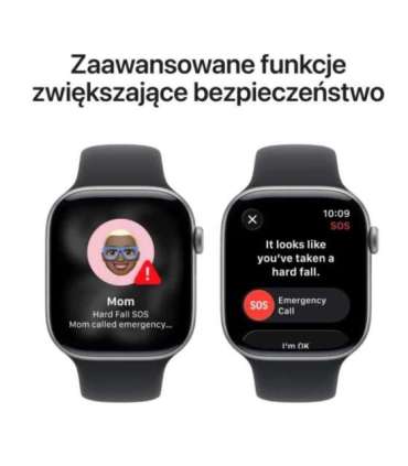 Watch Series 11 GPS 46mm Space Grey Aluminium Case with Black Sport Band - M/L