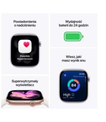 Watch Series 11 GPS + Cellular 42mm Natural Titanium Case with Stone Grey Sport Band - M/L