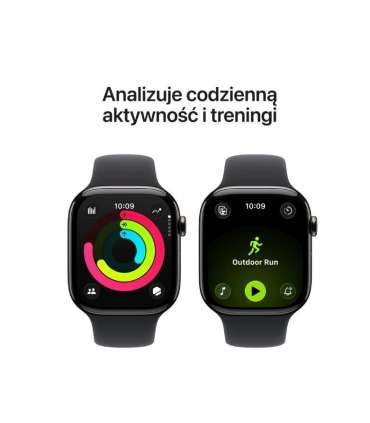 Watch Series 11 GPS + Cellular 42mm Slate Titanium Case with Black Sport Band - S/M