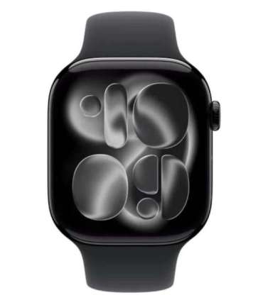 Watch Series 11 GPS+Cellular 46mm Jet Black Aluminium Case with Black Sport Band - M/L