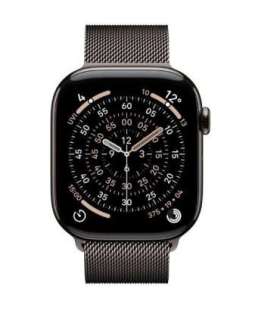Watch Series 11 GPS + Cellular 46mm Slate Titanium Case with Slate Milanese Loop S/M