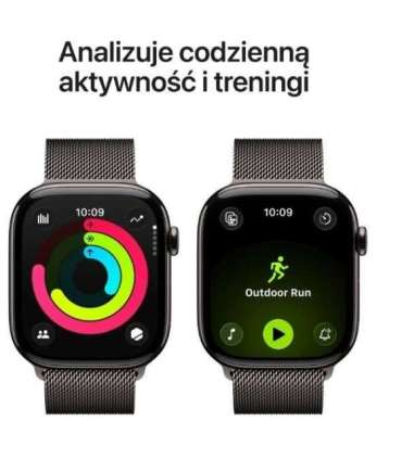 Watch Series 11 GPS + Cellular 46mm Slate Titanium Case with Slate Milanese Loop S/M