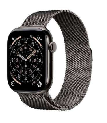 Watch Series 11 GPS + Cellular 46mm Slate Titanium Case with Slate Milanese Loop S/M