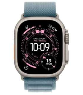 Watch Ultra 3 GPS + Cellular 49mm Natural Titanium Case with Light Blue Alpine Loop - Large
