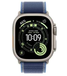 Watch Ultra 3 GPS + Cellular 49mm Natural Titanium Case with Blue/Bright Blue Trail Loop - M/L