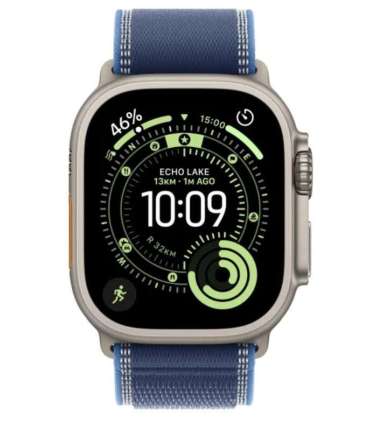 Watch Ultra 3 GPS + Cellular 49mm Natural Titanium Case with Blue/Bright Blue Trail Loop - M/L