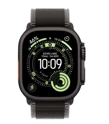Watch Ultra 3 GPS + Cellular 49mm Black Titanium Case with Black/Charcoal Trail Loop - M/L