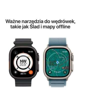Watch Ultra 3 GPS + Cellular 49mm Black Titanium Case with Black/Charcoal Trail Loop - M/L