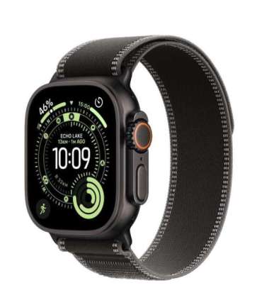 Watch Ultra 3 GPS + Cellular 49mm Black Titanium Case with Black/Charcoal Trail Loop - M/L