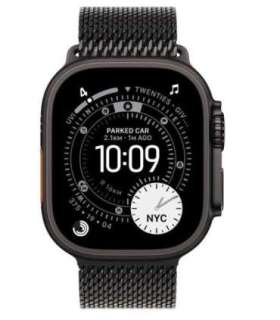 Watch Ultra 3 GPS + Cellular 49mm Black Titanium Case with Black Titanium Milanese Loop - Small