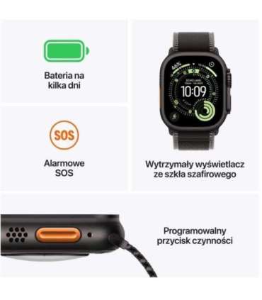 Watch Ultra 3 GPS + Cellular 49mm Black Titanium Case with Black Titanium Milanese Loop - Medium