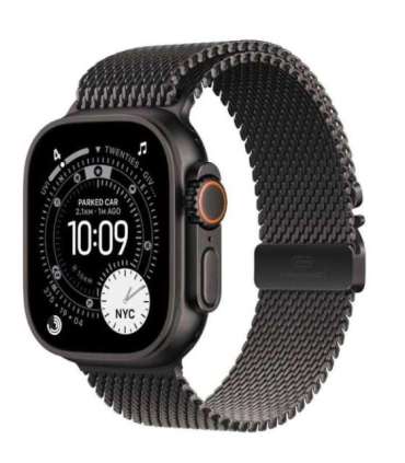 Watch Ultra 3 GPS + Cellular 49mm Black Titanium Case with Black Titanium Milanese Loop - Medium