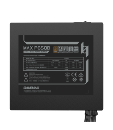 Gamemax PSU MAX P650B 650 W Bronze Non-Modular