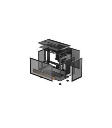 Deepcool Case CH260 Wood Black Micro Tower
