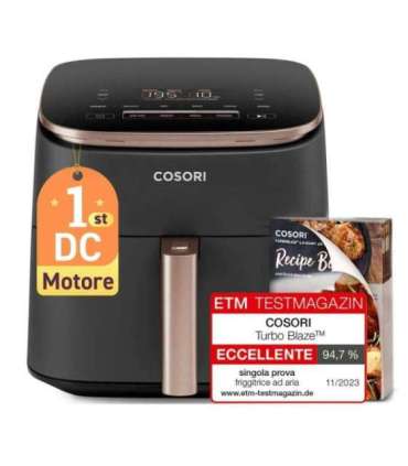 Cosori Turbo Blaze Chef Edition Single 6 L Stand-alone 1725 W Hot air fryer Black, Pink gold