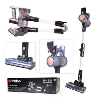 OB90 ELDOM, VESS upright vacuum cleaner, cordless, electric brush