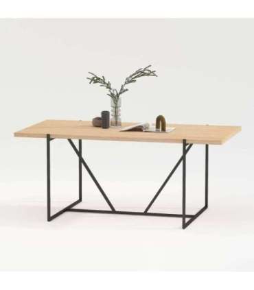 Söögilaud CINDY 160x90xH75cm, melamiin tamm