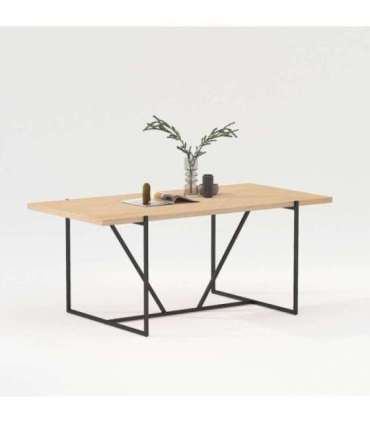 Söögilaud CINDY 180x90xH75cm, melamiin tamm