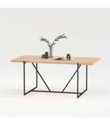 Söögilaud CINDY 180x90xH75cm, melamiin tamm