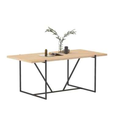 Söögilaud CINDY 180x90xH75cm, melamiin tamm