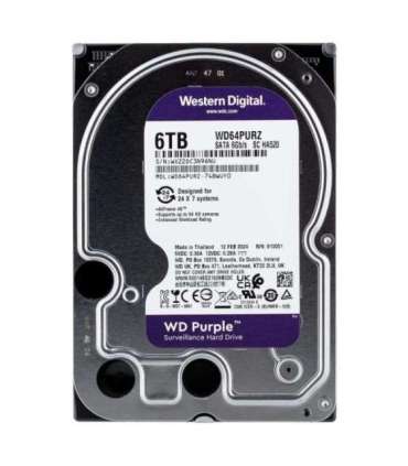 Western Digital WD64PURZ internal hard drive 3.5" 6000 GB Serial ATA III