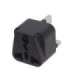 Adapter EU socket for UK MCE154 plug black