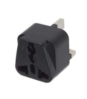 Adapter EU socket for UK MCE154 plug black