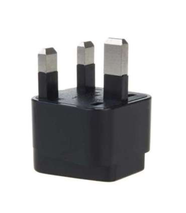 Adapter EU socket for UK MCE154 plug black