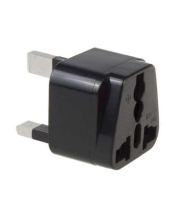 Adapter EU socket for UK MCE154 plug black