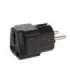 Adapter socket UK on EU plug universal Maclean MCE155 black