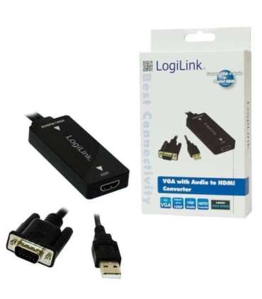 VGA with Audio to HDMI Converter